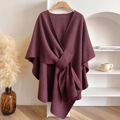 Poncho-cape imperméable pour femme