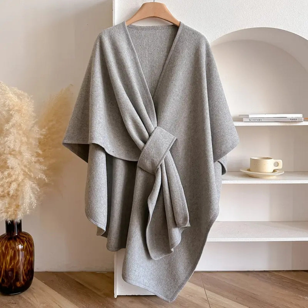Poncho-cape imperméable pour femme