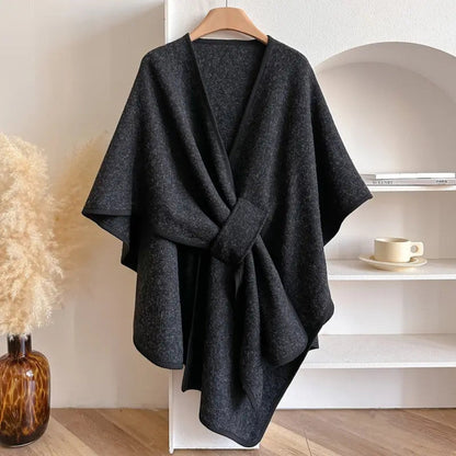Poncho-cape imperméable pour femme