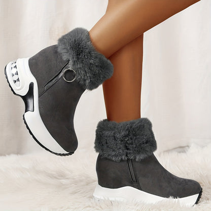 Bottes d'hiver femme chaudes et confortables