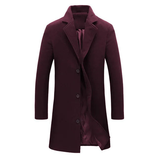 Manteau en laine pour hommes Chaud Automne Hiver