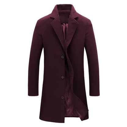 Manteau en laine pour hommes Chaud Automne Hiver