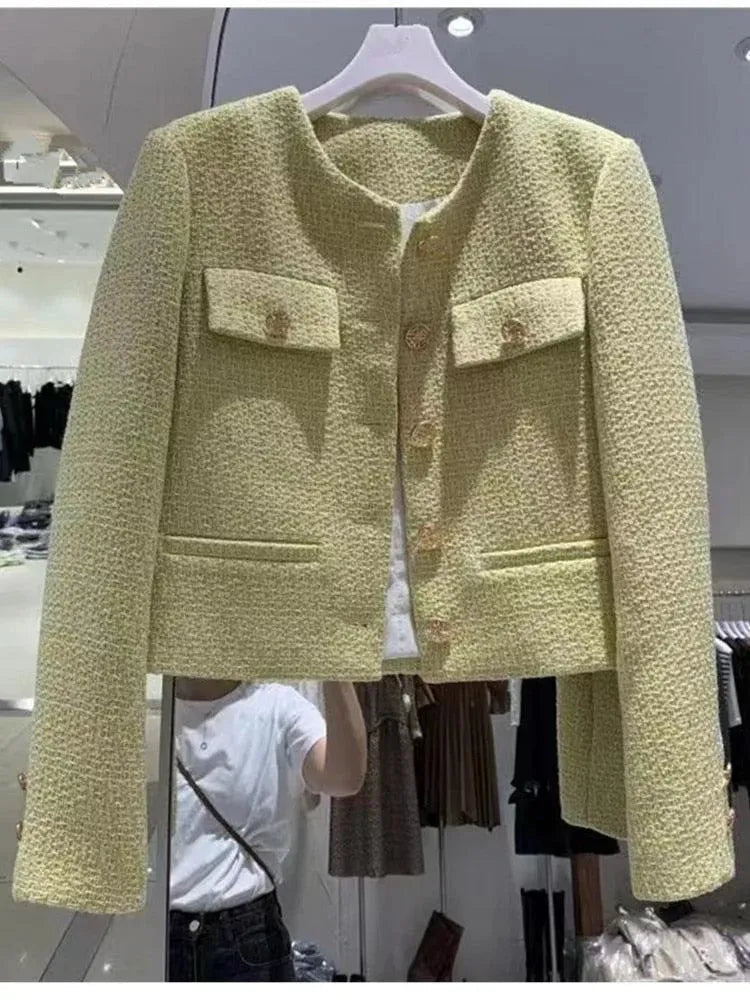 Élégante veste pour femme en tweed de laine