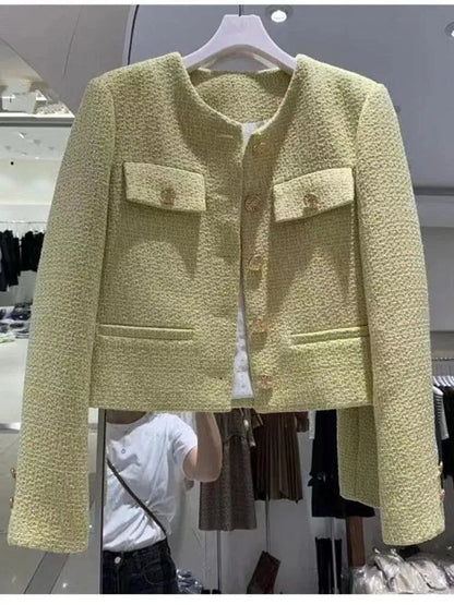 Élégante veste pour femme en tweed de laine