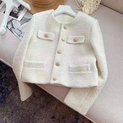 Élégante veste pour femme en tweed de laine