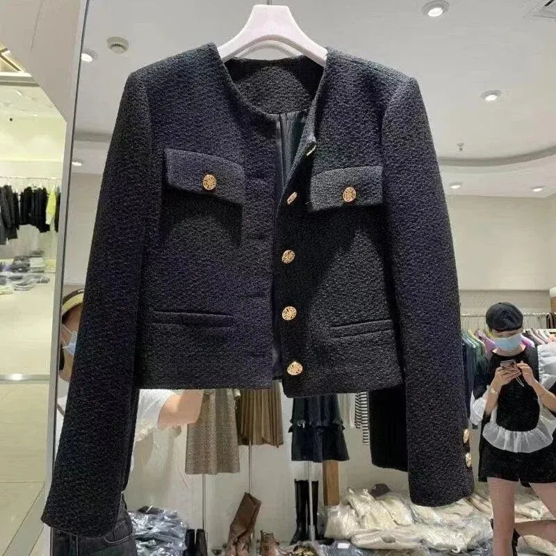 Élégante veste pour femme en tweed de laine