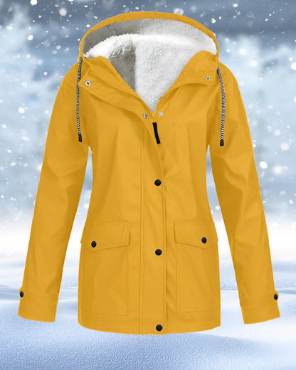 Parka d'hiver en fourrure synthétique doublé chaudement et isolé
