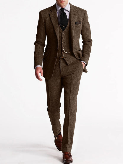 Ensemble de costume 3 pièces élégant pour homme