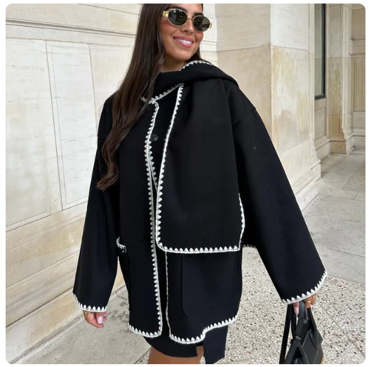 Veste d'hiver élégante pour femme, moderne