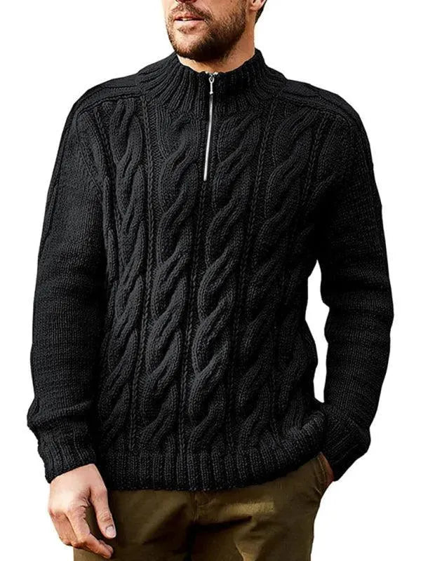 Pull Homme Col Roulé Court Moderne