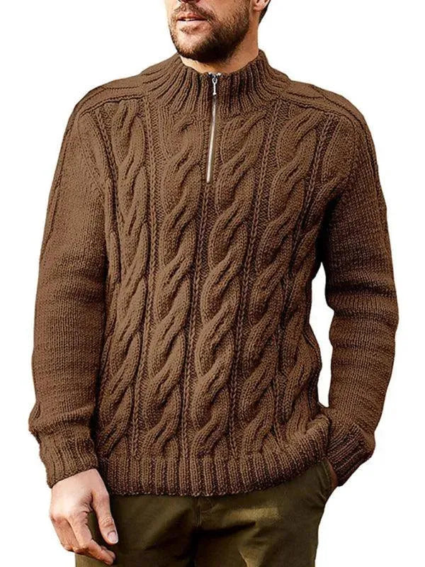 Pull Homme Col Roulé Court Moderne