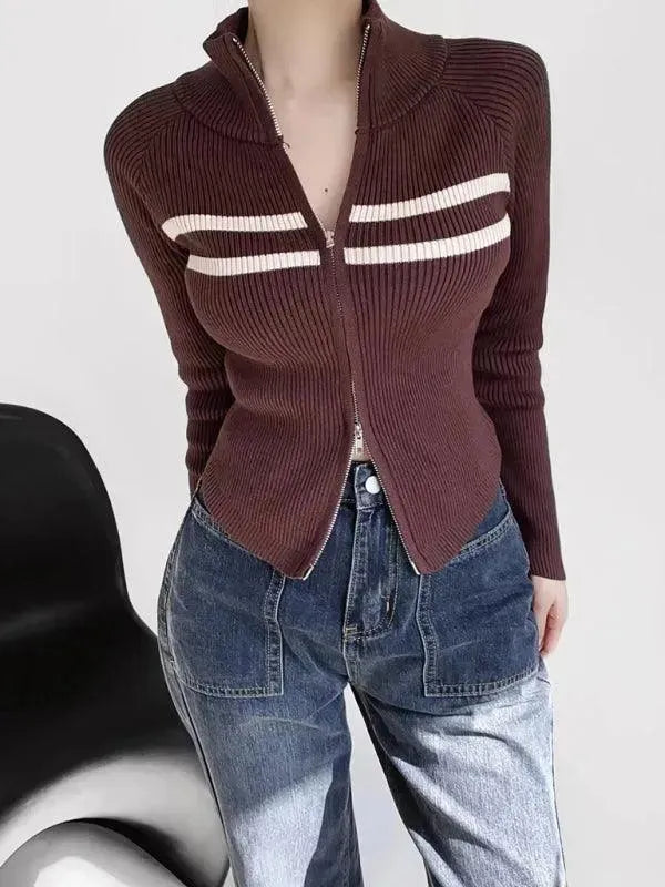 Gilet rayé pour femme