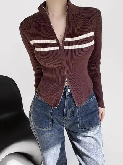 Gilet rayé pour femme