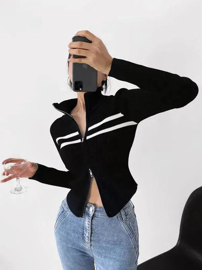 Gilet rayé pour femme