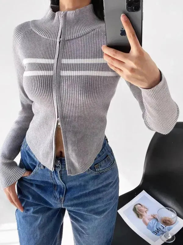 Gilet rayé pour femme