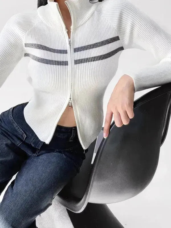 Gilet rayé pour femme