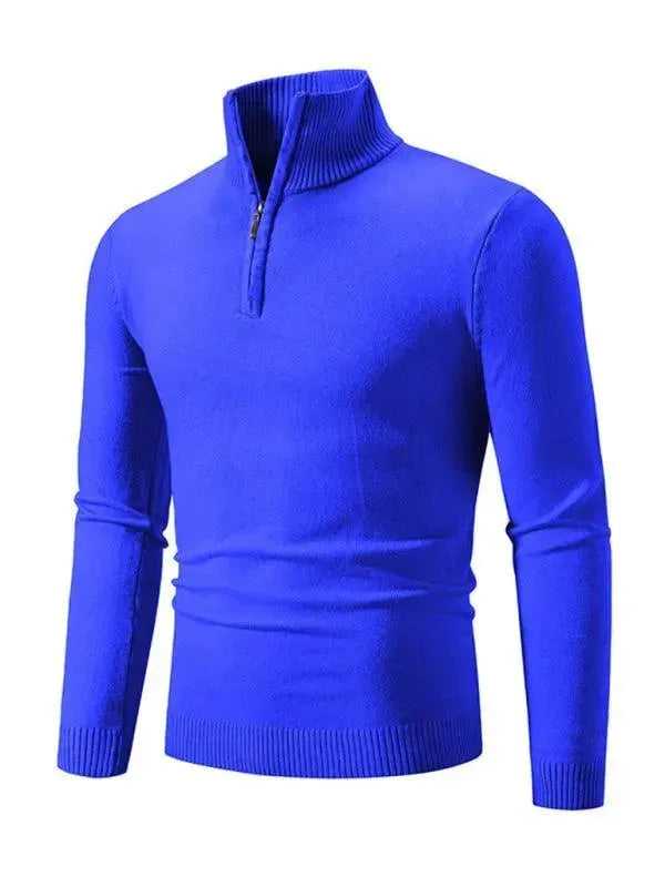 Pull confortable à col roulé pour homme