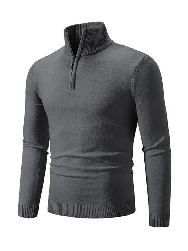Pull confortable à col roulé pour homme