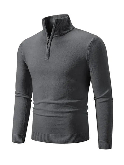 Pull confortable à col roulé pour homme