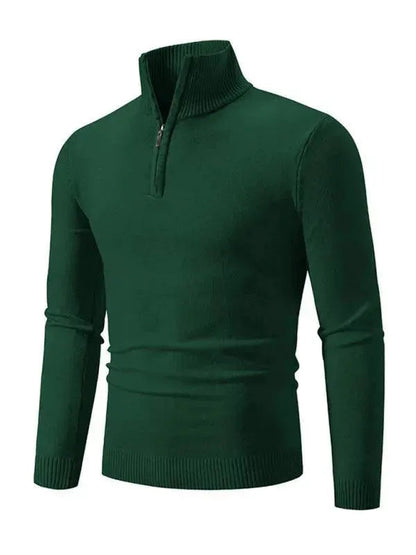 Pull confortable à col roulé pour homme