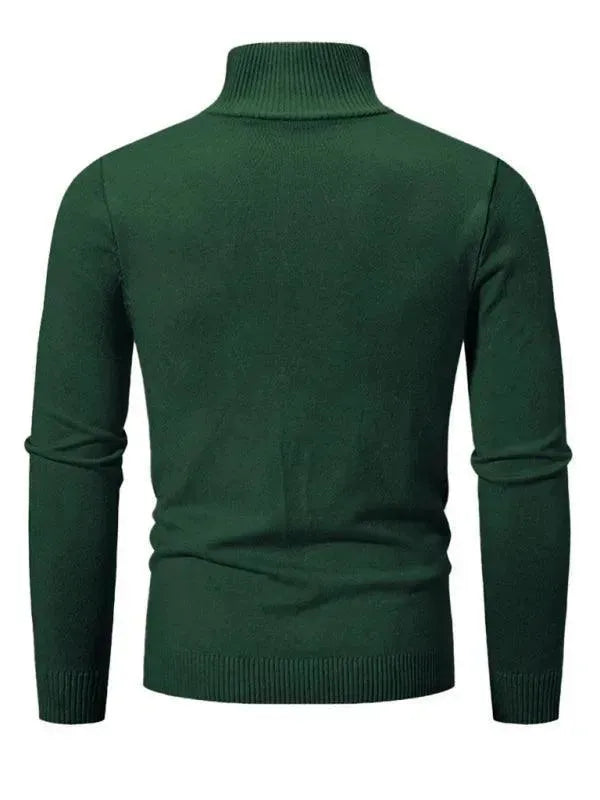 Bequeme Rollkragen Pullover Herren Sweatshirt - IdealeKleiden