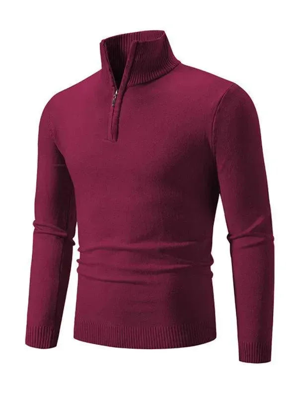 Pull confortable à col roulé pour homme