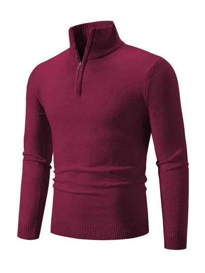 Pull confortable à col roulé pour homme