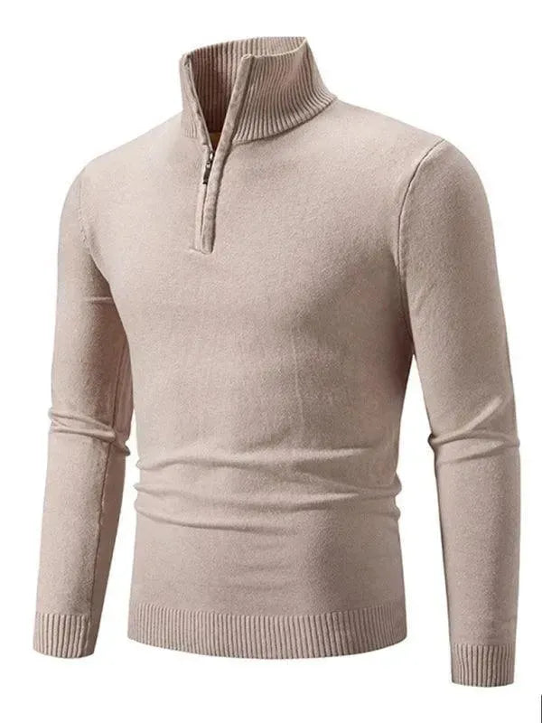 Pull confortable à col roulé pour homme