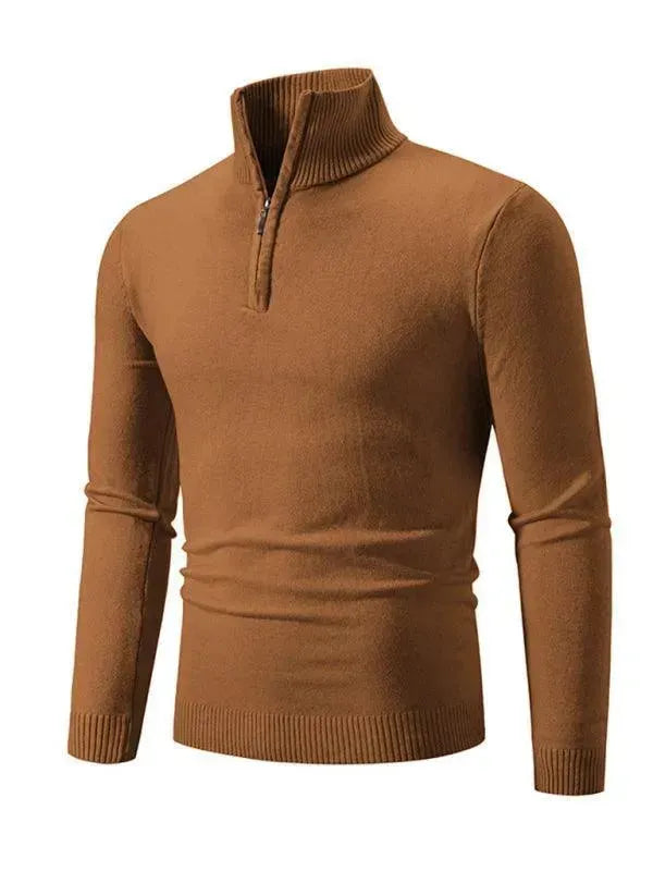 Pull confortable à col roulé pour homme