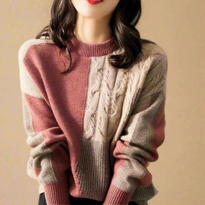 Zopf-Pullover Frauen Trendy - IdealeKleiden